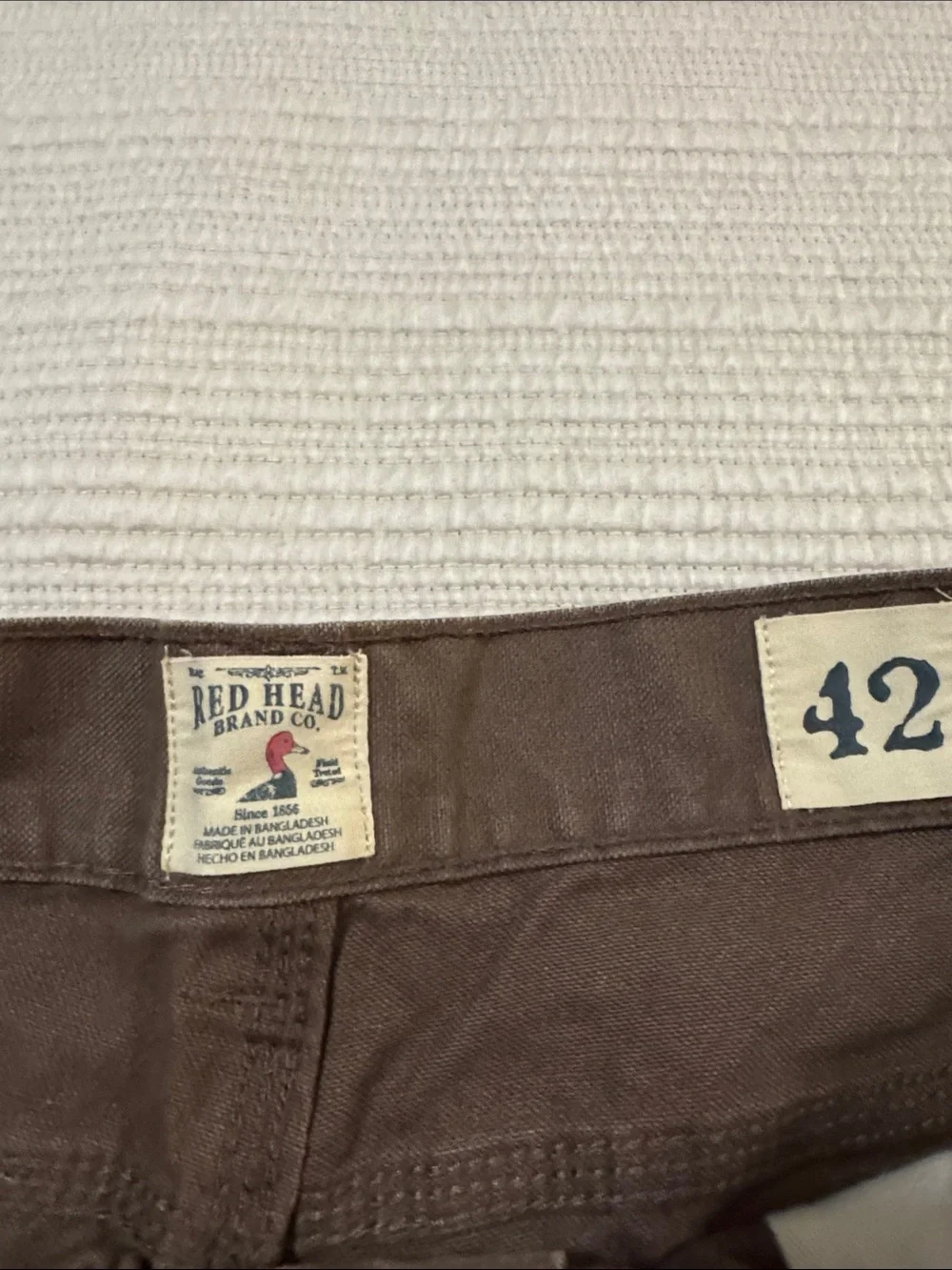 RedHead Men's Flat-Front Shorts in Brown